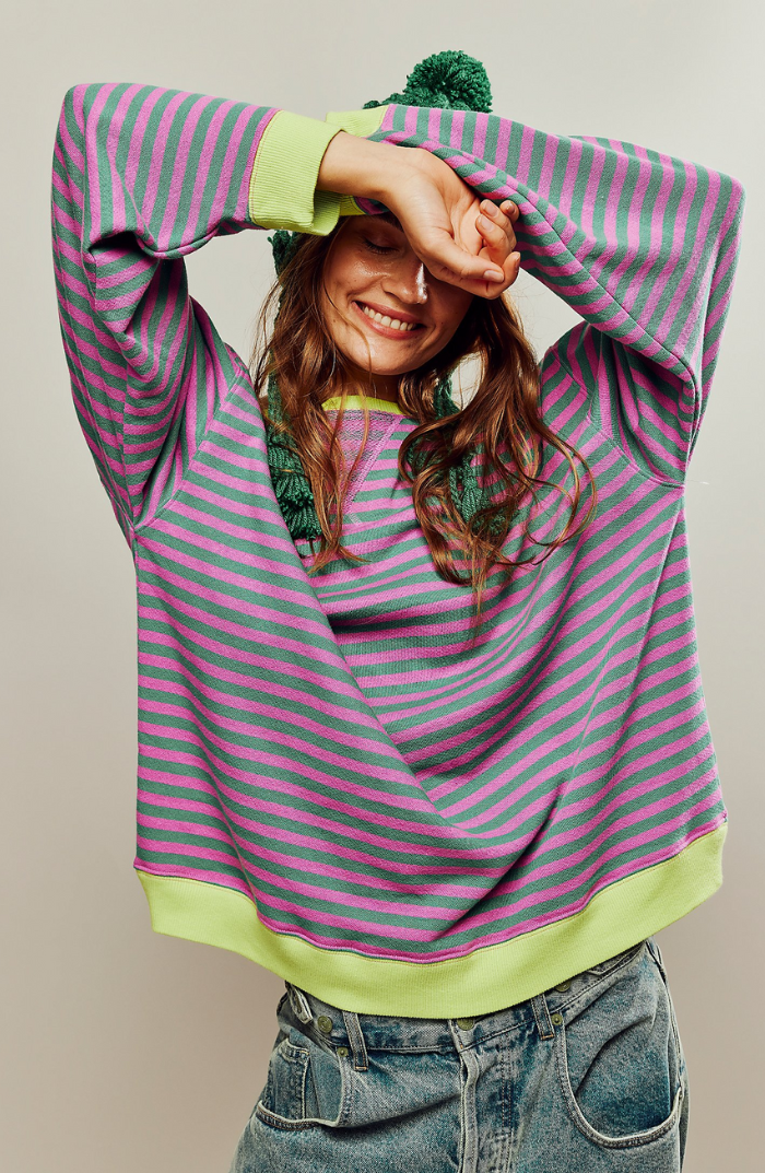 Gudrun | Stilfuld Stribet Relaxed Fit Sweater