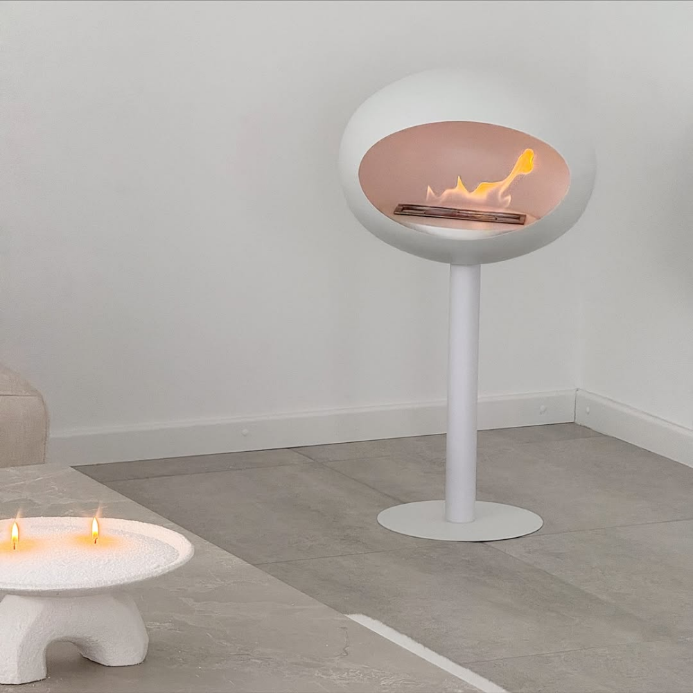 Cheminée Bioéthanol Arden™ - Vraie Flamme Sans Conduit ni Travaux