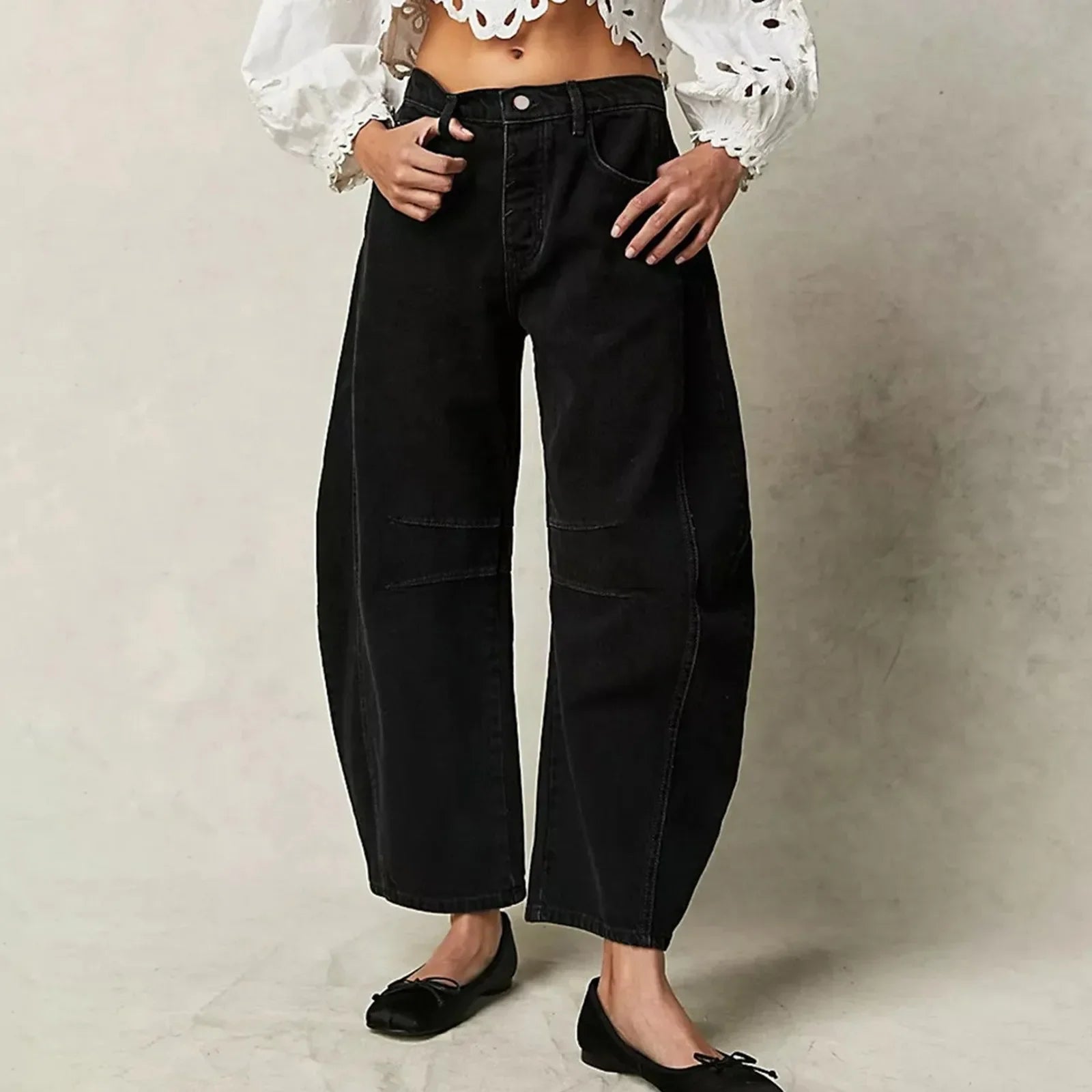 Augusta | Casual Og Behagelige Jeans Med Vide Ben