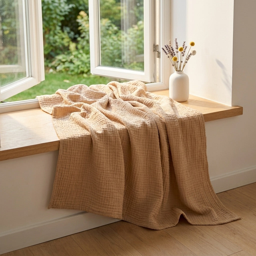 Couverture en Mousseline 100% Coton