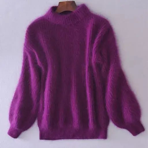 Frida | Blød Sweater med Puffærmer