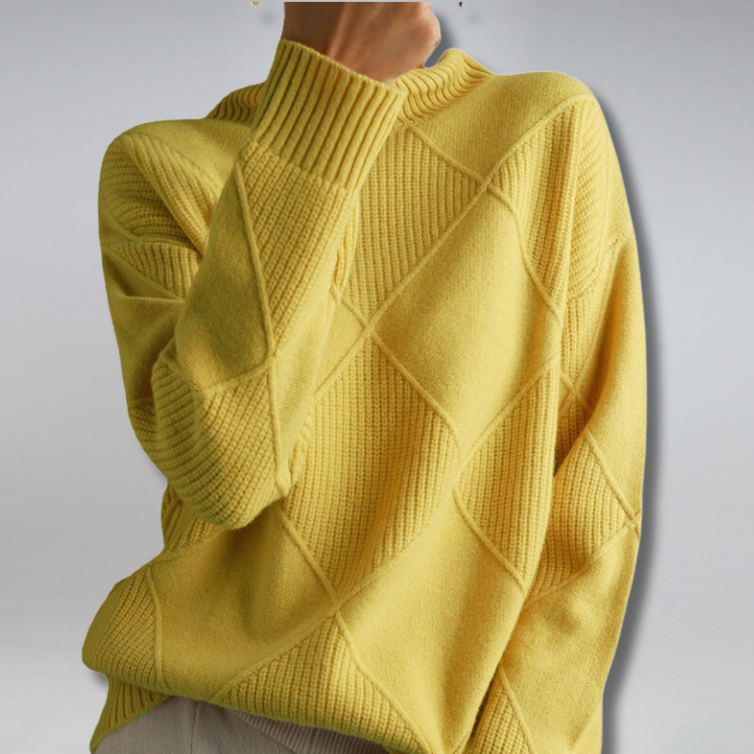 Adelina | Blød Rullekravesweater