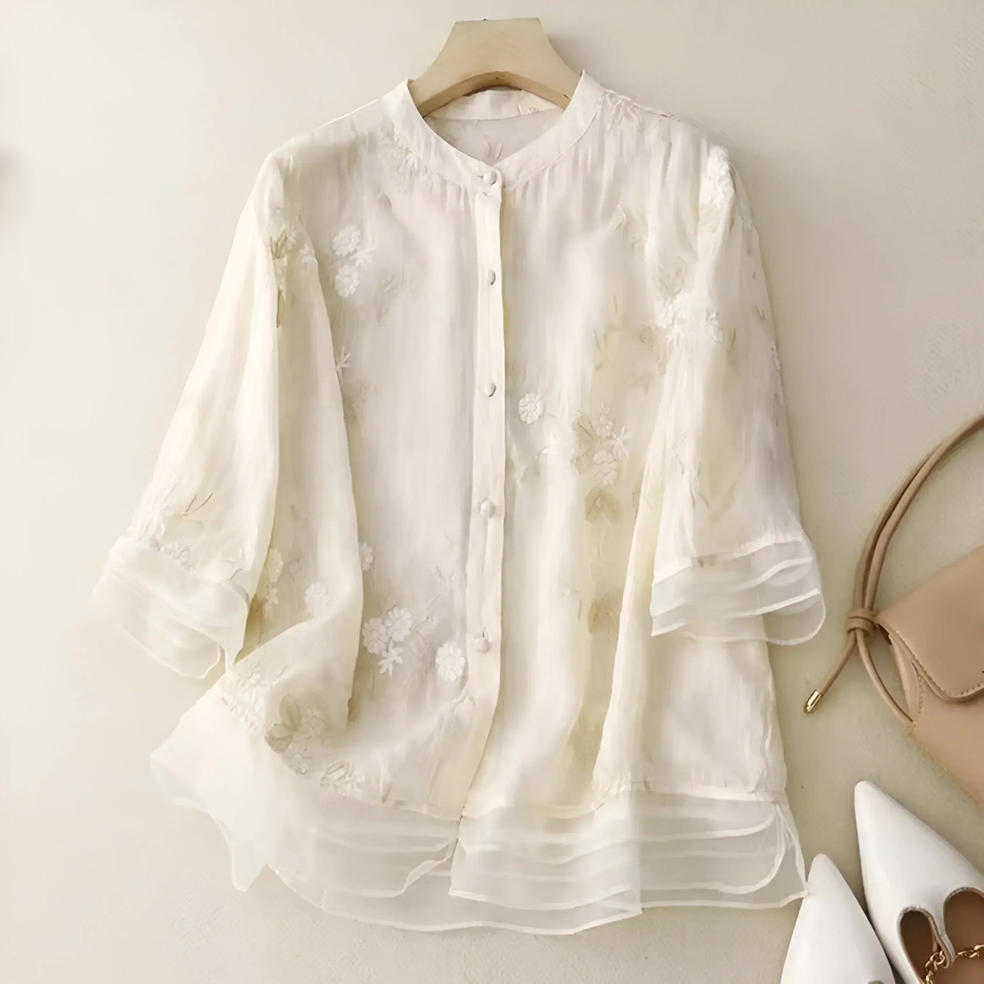 Emma | Let og Elegant Bomuldsbluse