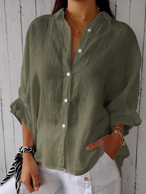 Marie | Stilfuld Casual Skjorte med Knapper