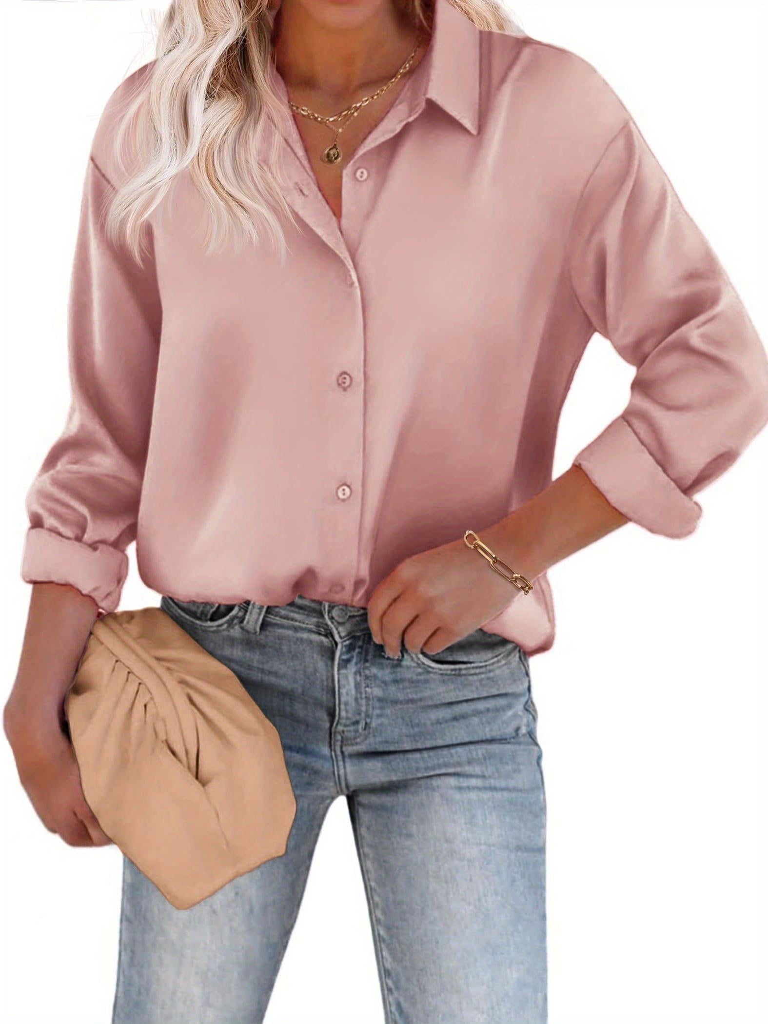 Noelia | Afslappet Og Elegant Skjortebluse Med Knapper