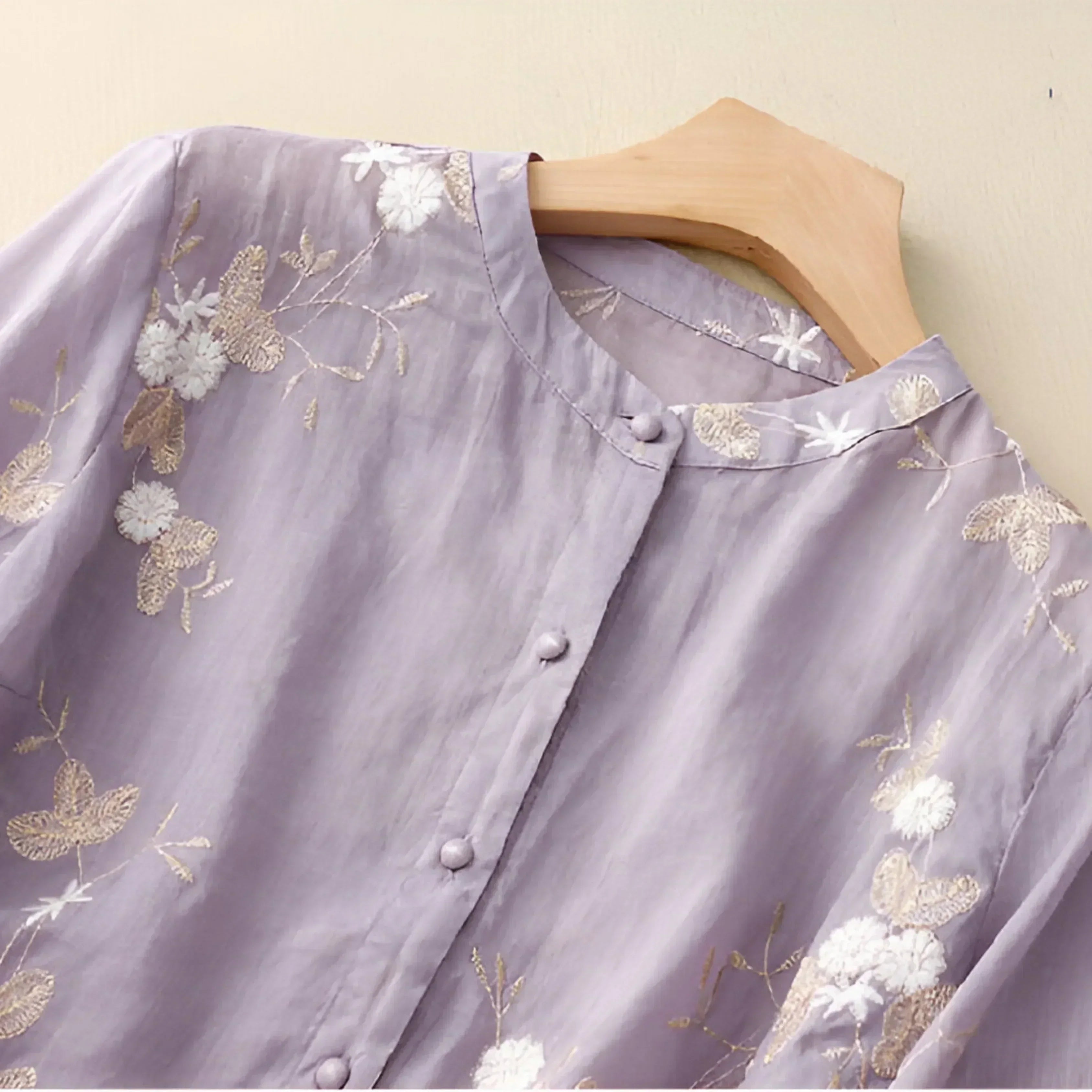 Emma | Let og Elegant Bomuldsbluse