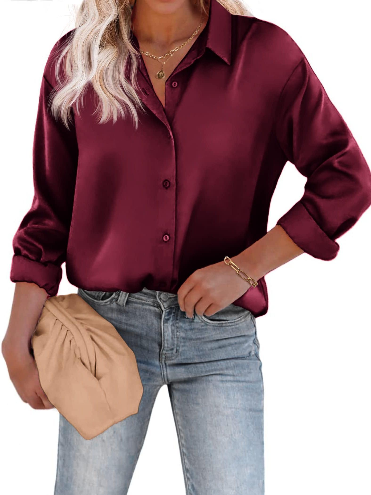 Noelia | Afslappet Og Elegant Skjortebluse Med Knapper