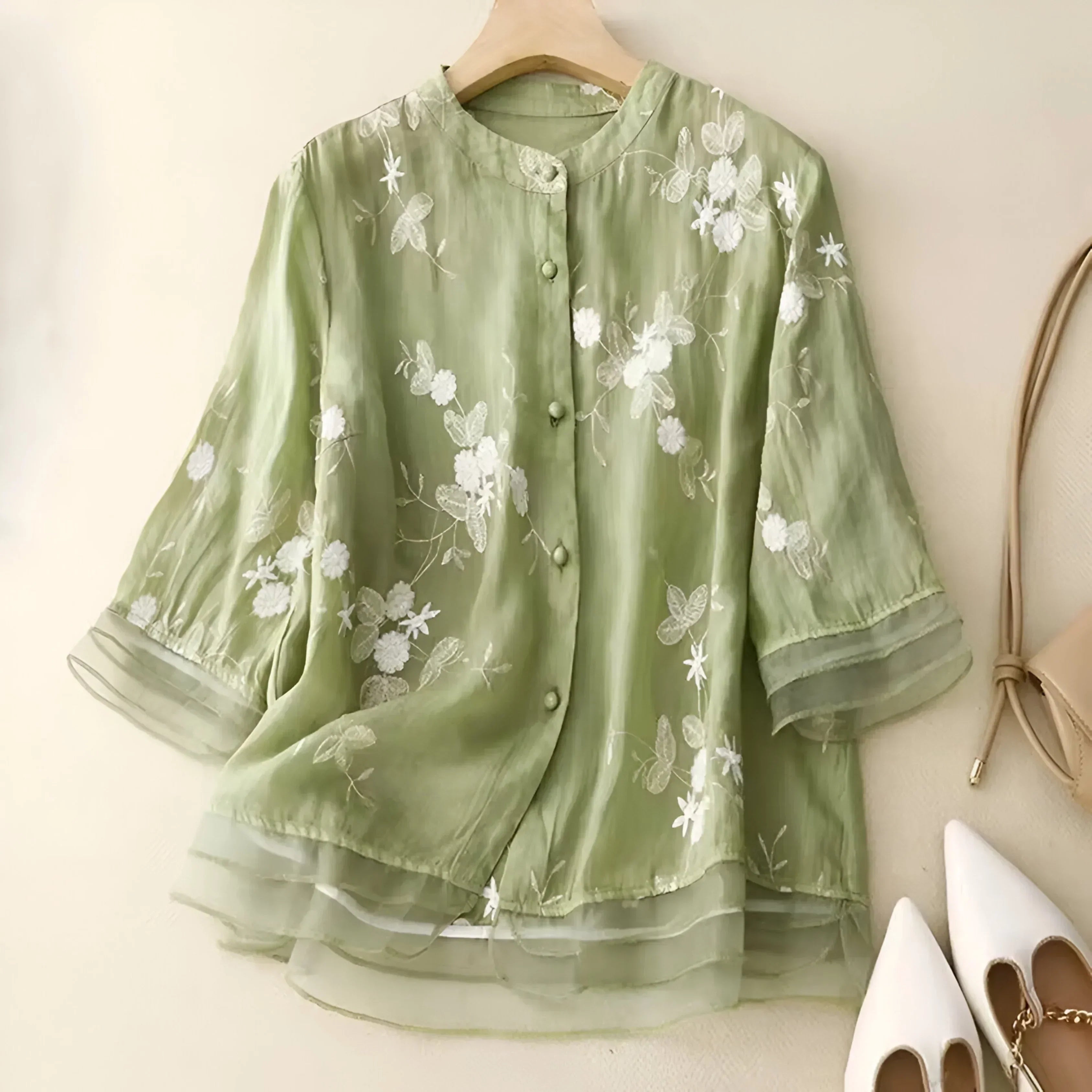 Emma | Let og Elegant Bomuldsbluse