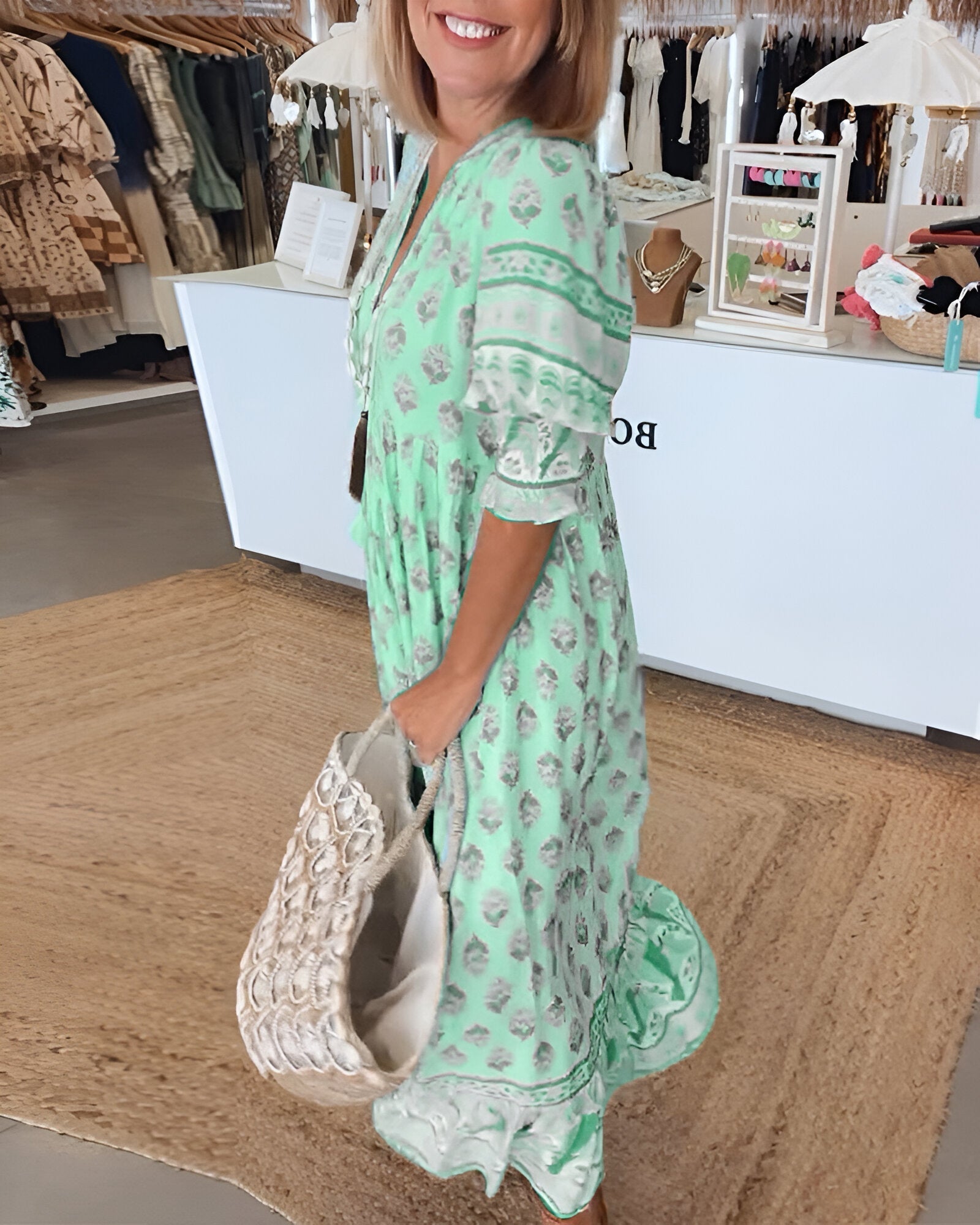 Quinna | Stilfuld Casual Midi-Kjole