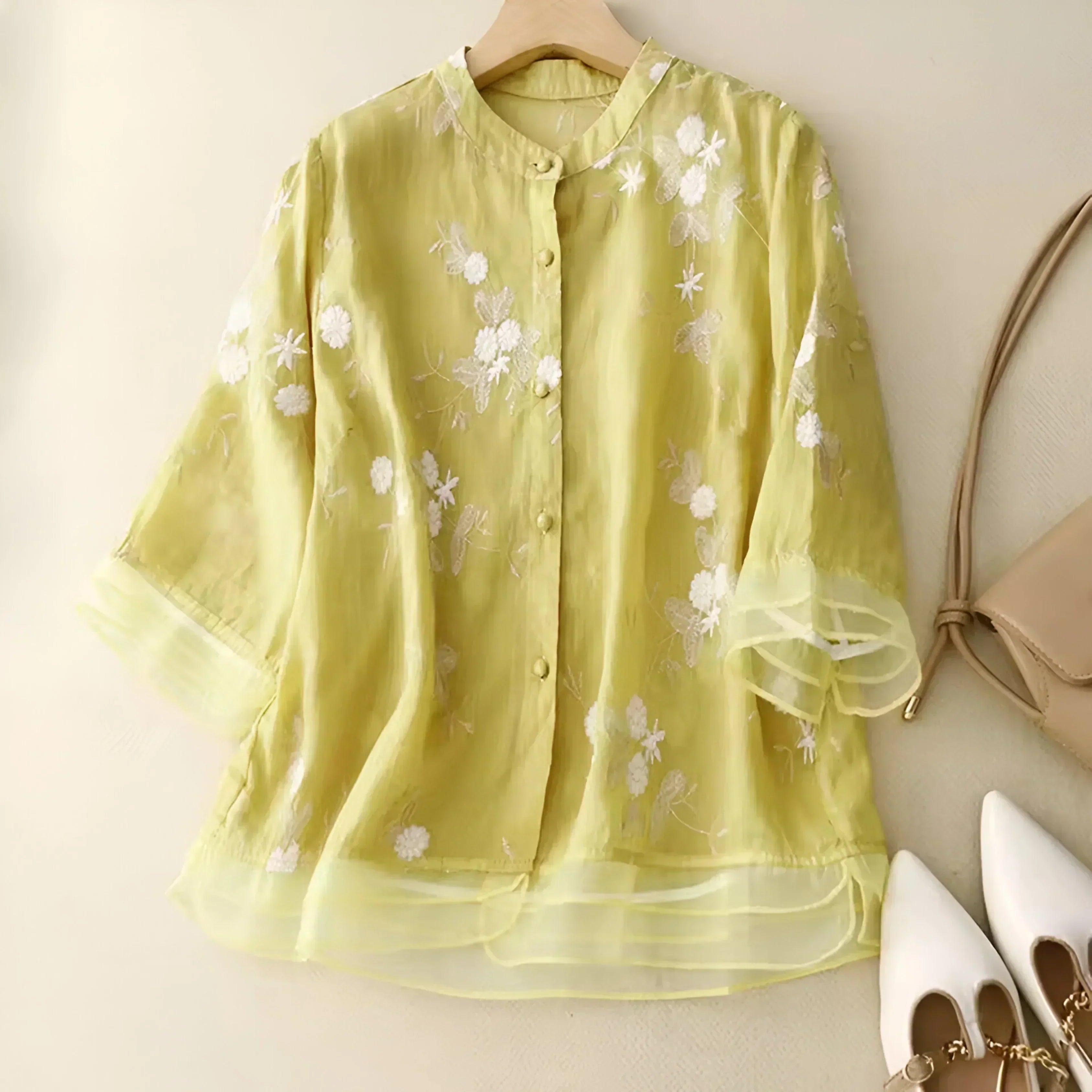Emma | Let og Elegant Bomuldsbluse