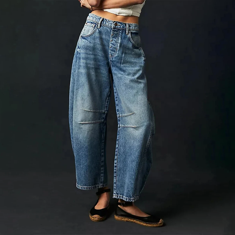 Augusta | Casual Og Behagelige Jeans Med Vide Ben
