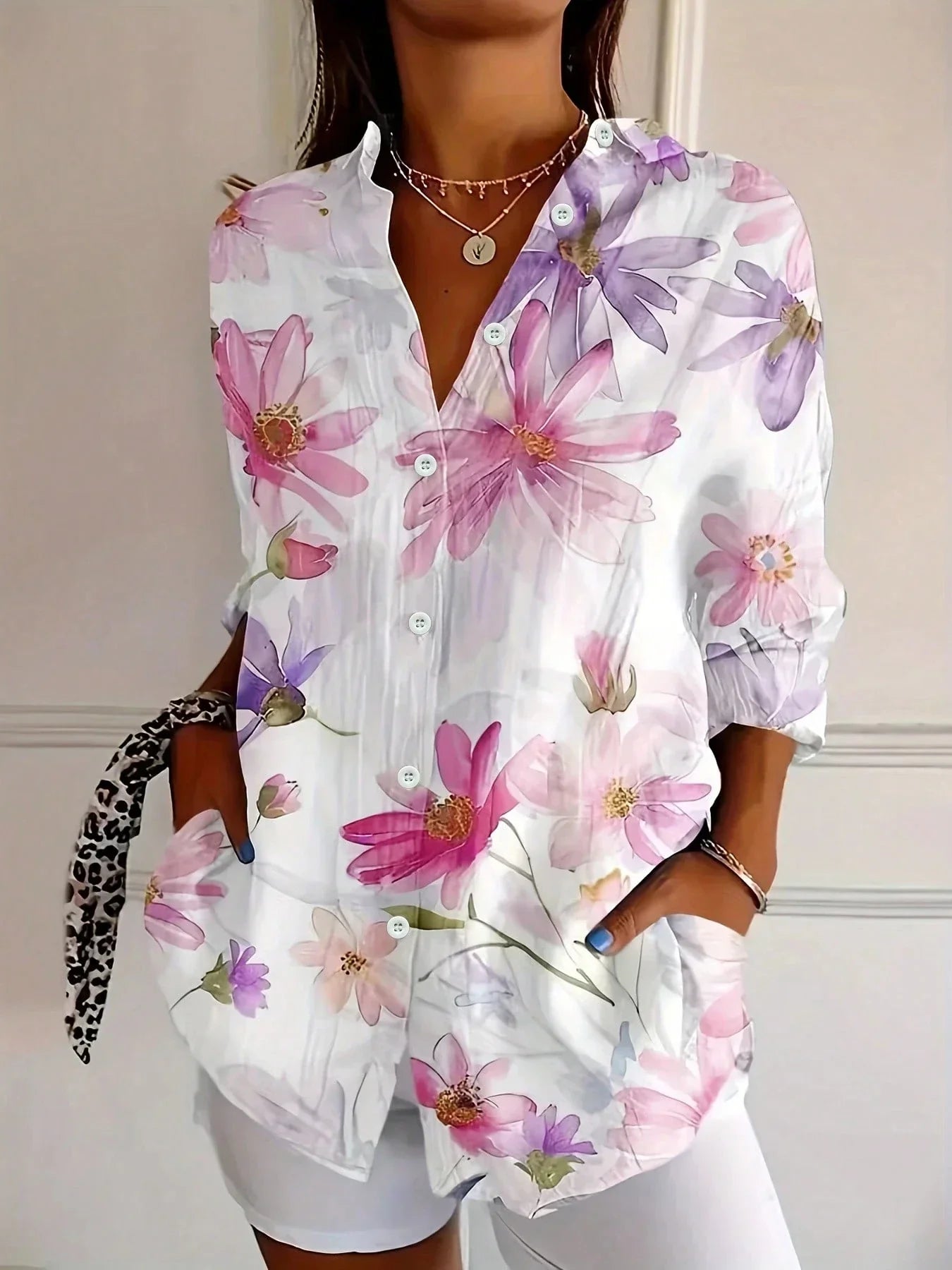 Karla™ | Blomstret skjorte