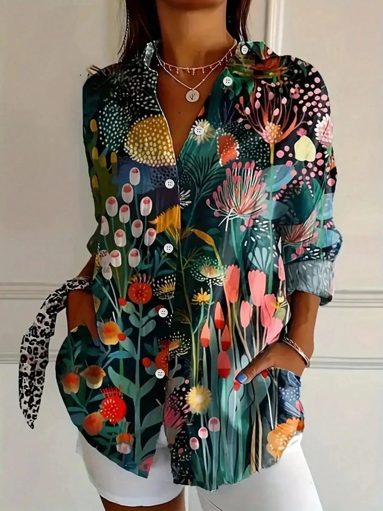Karla™ | Blomstret skjorte