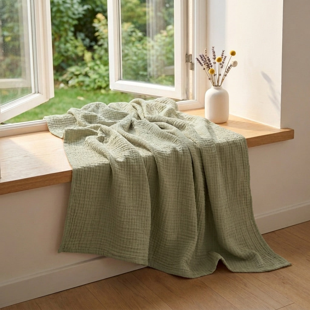 Couverture en Mousseline 100% Coton