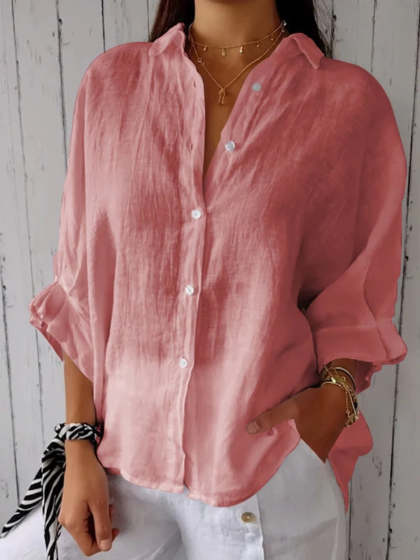 Marie | Stilfuld Casual Skjorte med Knapper